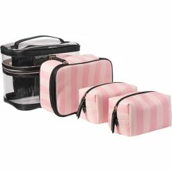 Promo 🧨 Victoria's Secret 4 In 1 Pink Striped Case 🔥