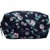 Promo 👏 Vera Bradley Navy Garden Medium Cosmetic Bag 🔔
