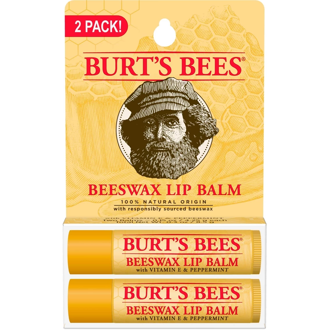 Hot Sale 🌟 Burt's Bees 100% Natural Lip Balm 2 Pk. 🥰
