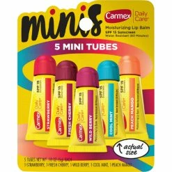 Deals ⭐ Carmex Daily Care Assorted Flavor Mini Squeeze Tube 5 Pk. 🛒