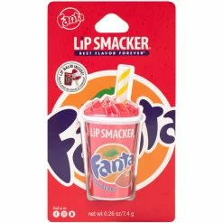Budget 🧨 Lip Smacker Fanta Strawberry Cup Lip Balm 😍