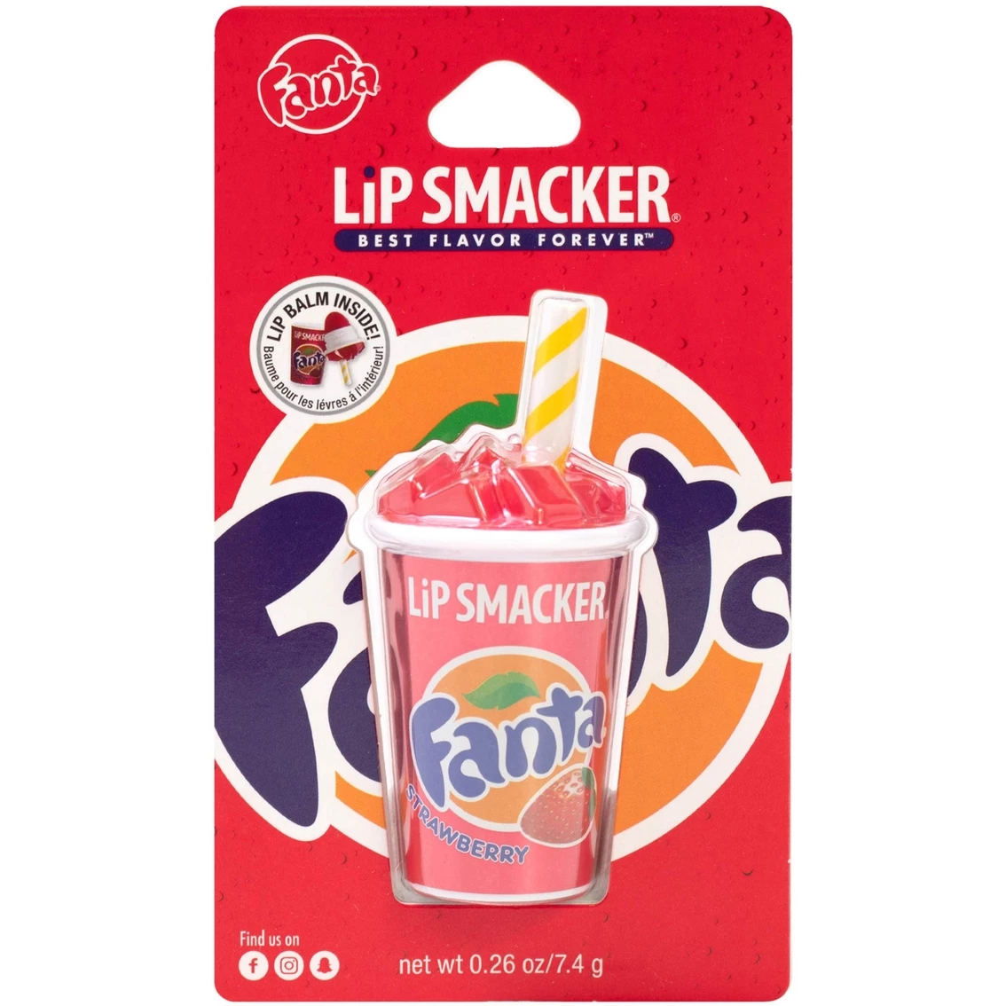 Budget ๐งจ Lip Smacker Fanta Strawberry Cup Lip Balm ๐