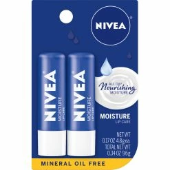 Wholesale 😉 Nivea Lip Care Moisture Lip Balm Dual Pack 👍