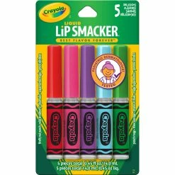 Promo 🥰 Lip Smacker Crayola Liquid Party Pack 5 Pc. Set ❤️